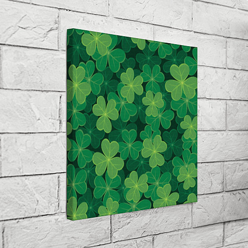 Картина квадратная Ирландский клевер / 3D-принт – фото 3