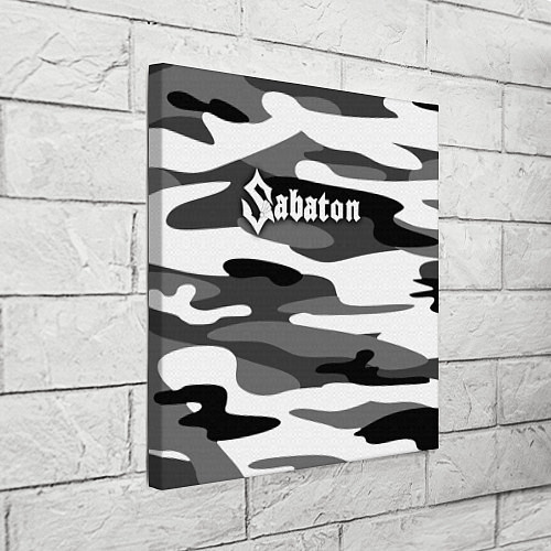 Картина квадратная Камуфляж Sabaton / 3D-принт – фото 3