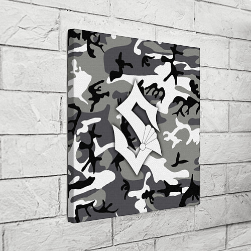 Картина квадратная Камуфляж Sabaton / 3D-принт – фото 3