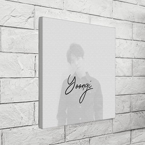 Картина квадратная BTS Min Yoongi / 3D-принт – фото 3