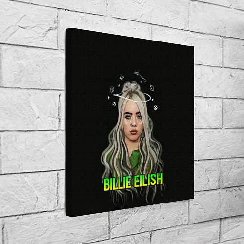 Картина квадратная BILLIE EILISH / 3D-принт – фото 3