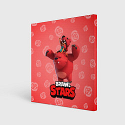 Холст квадратный Brawl stars Nita Нита, цвет: 3D-принт