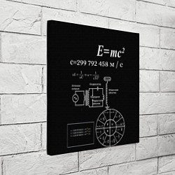 Холст квадратный Электродинамика, цвет: 3D-принт — фото 2