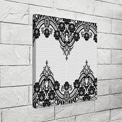 Холст квадратный Кружева, цвет: 3D-принт — фото 2