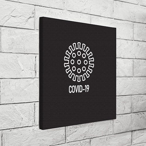 Картина квадратная COVID-19 / 3D-принт – фото 3