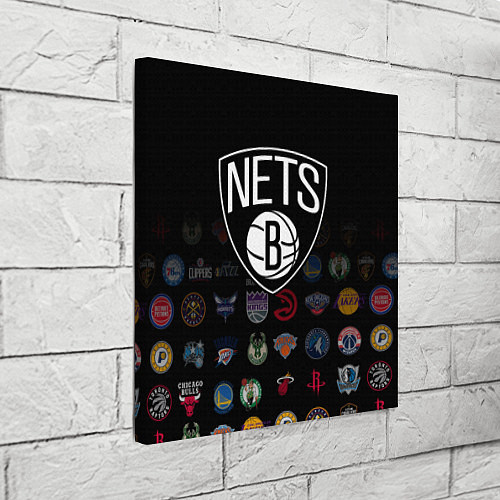 Картина квадратная Brooklyn Nets 1 / 3D-принт – фото 3