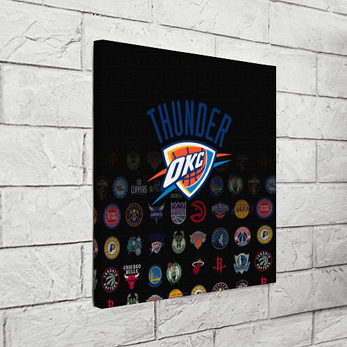 Картина квадратная Oklahoma City Thunder 2 / 3D-принт – фото 3