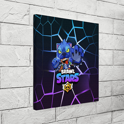 Картина квадратная Brawl Stars LEON / 3D-принт – фото 3