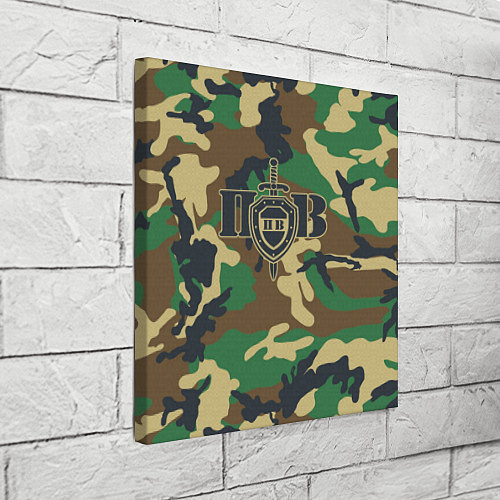 Картина квадратная Пограничные Войска камуфляж / 3D-принт – фото 3