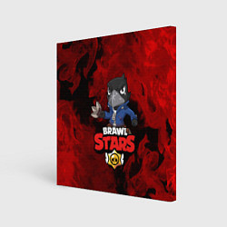 Холст квадратный BRAWL STARS:CROW, цвет: 3D-принт