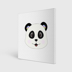 Холст квадратный Panda, цвет: 3D-принт