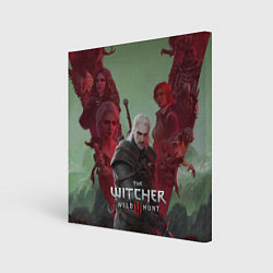 Холст квадратный The Witcher 5-летие, цвет: 3D-принт