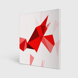 Холст квадратный GEOMETRY RED, цвет: 3D-принт
