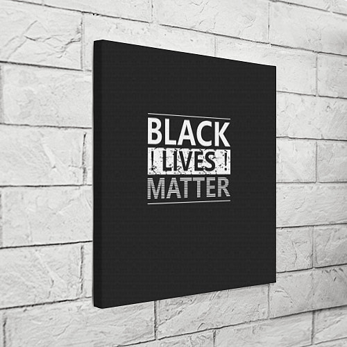 Картина квадратная Black lives matter Z / 3D-принт – фото 3