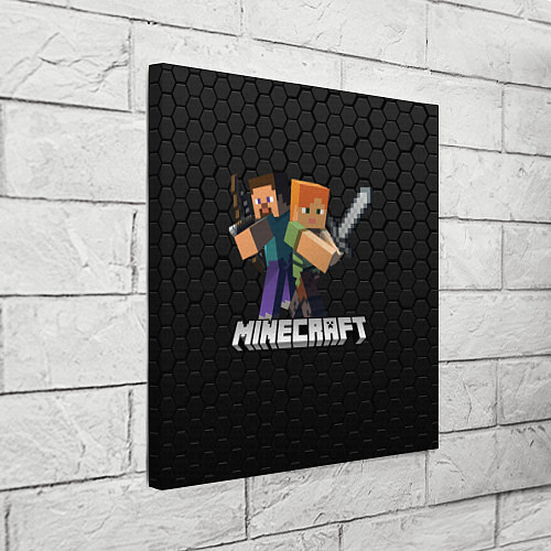 Картина квадратная MINECRAFT МАЙНКРАФТ / 3D-принт – фото 3