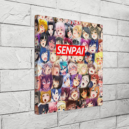 Картина квадратная SENPAI СЕНПАЙ / 3D-принт – фото 3