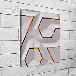 Холст квадратный 3D абстракция Iron, цвет: 3D-принт — фото 2