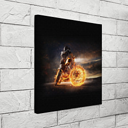 Холст квадратный Fire racer, цвет: 3D-принт — фото 2