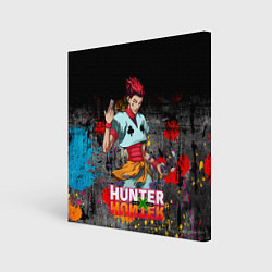 Холст квадратный Хисока Hunter x Hunter, цвет: 3D-принт