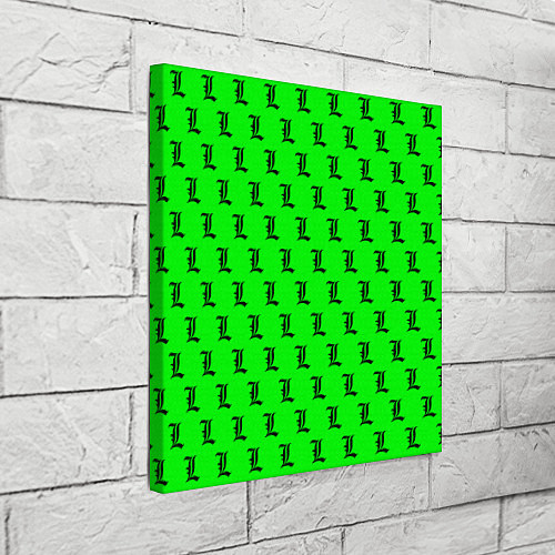 Картина квадратная Эл паттерн зеленый / 3D-принт – фото 3