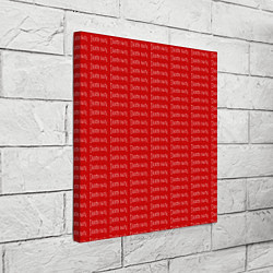 Холст квадратный Death note pattern red, цвет: 3D-принт — фото 2