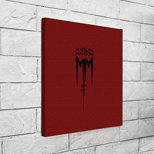 Картина квадратная Marilyn Manson / 3D-принт – фото 3