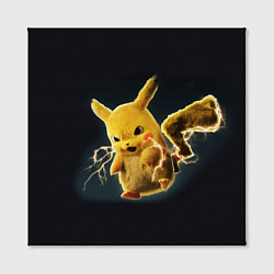 Холст квадратный Pikachu Pika Pika, цвет: 3D-принт — фото 2