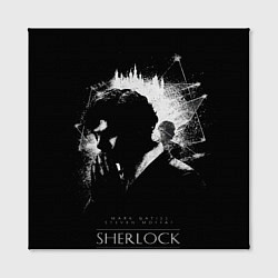 Холст квадратный Шерлок Холмс, цвет: 3D-принт — фото 2