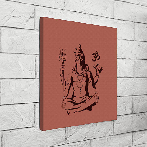 Картина квадратная Бог Шива / 3D-принт – фото 3