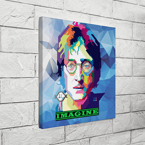 Картина квадратная Джон Леннон Imagine / 3D-принт – фото 3
