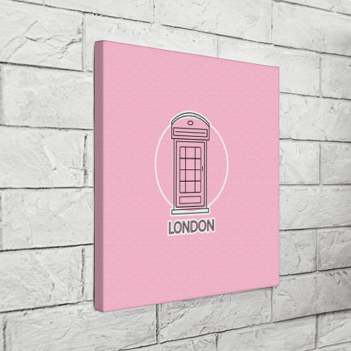 Картина квадратная Телефонная будка, London / 3D-принт – фото 3