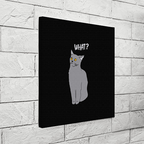 Картина квадратная What cat / 3D-принт – фото 3