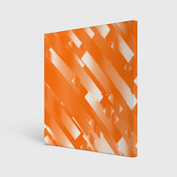 Холст квадратный Оранжевый градиент, цвет: 3D-принт