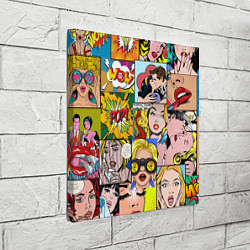 Холст квадратный Pop Art, цвет: 3D-принт — фото 2