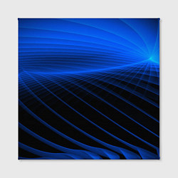 Холст квадратный Неоновые лучи, цвет: 3D-принт — фото 2