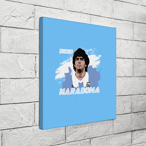 Картина квадратная Диего Марадона / 3D-принт – фото 3