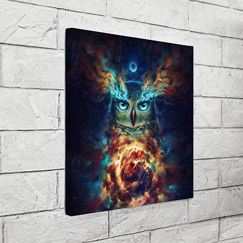 Картина квадратная Сова Космос / 3D-принт – фото 3