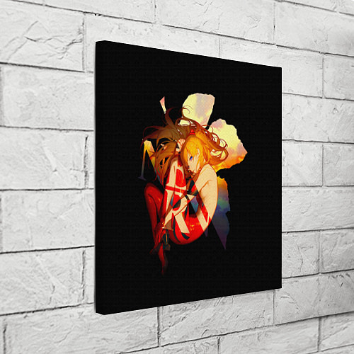 Картина квадратная Аска Евангелион Nerv / 3D-принт – фото 3