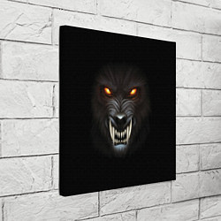 Холст квадратный Злой Волк, цвет: 3D-принт — фото 2