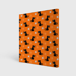 Холст квадратный Кот Boo, цвет: 3D-принт