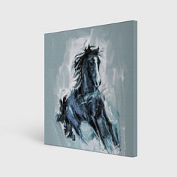 Холст квадратный Нарисованный конь, цвет: 3D-принт