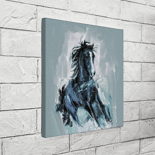 Картина квадратная Нарисованный конь / 3D-принт – фото 3