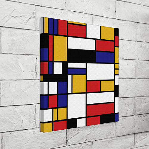 Картина квадратная Color blocking / 3D-принт – фото 3