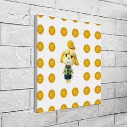 Холст квадратный Animal crossing - Isabelle, цвет: 3D-принт — фото 2
