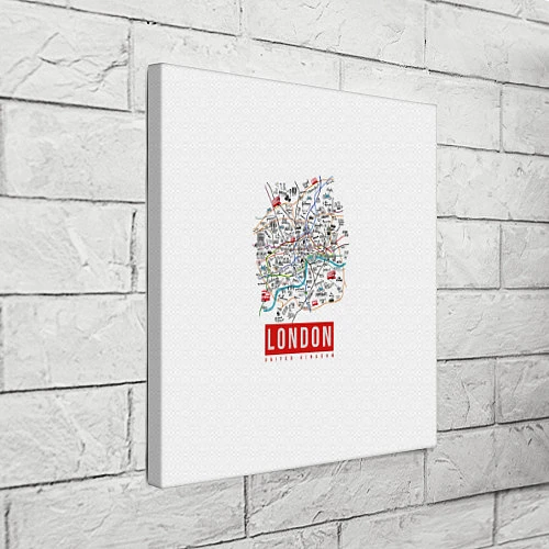 Картина квадратная Лондон / 3D-принт – фото 3