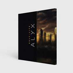 Холст квадратный Half-Life Alyx, цвет: 3D-принт