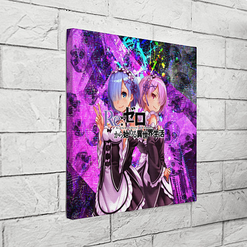 Картина квадратная Re:Zero Жизнь с нуля / 3D-принт – фото 3