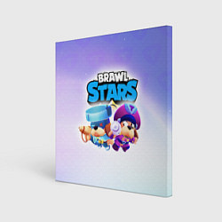 Холст квадратный Генерал Гавс - Brawl Stars, цвет: 3D-принт