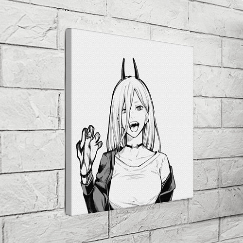 Картина квадратная Black and White Anime / 3D-принт – фото 3