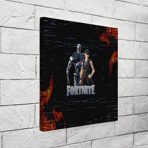 Картина квадратная Fortnite - Terminator / 3D-принт – фото 3